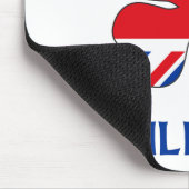 Personalisierte Briten küssen mich, den ich Mousepad (Ecke)