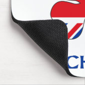 Personalisierte Briten küssen mich, den ich Mousepad (Ecke)
