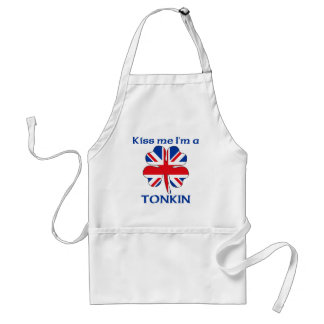 Personalisierte Briten küssen mich, den ich Tonkin Schürze