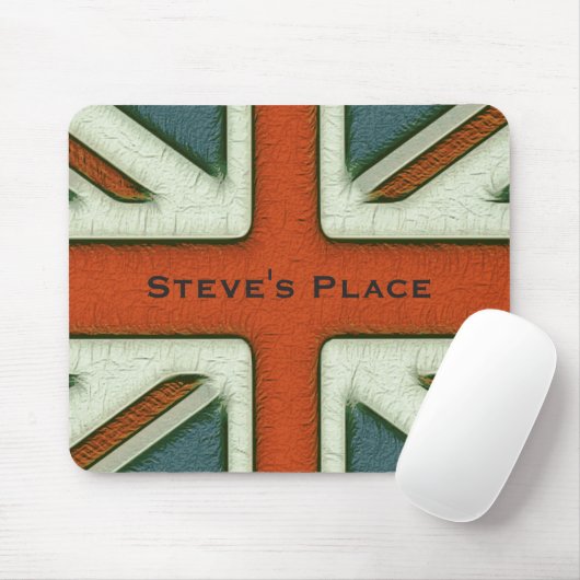 Personalisierte britische Flagge Mousepad (Mit Mouse)