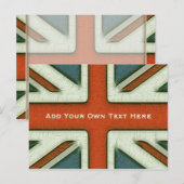 Personalisierte britische Flagge Postkarte (Vorne/Hinten)