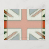 Personalisierte britische Flagge Postkarte (Rückseite)