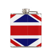 Personalisierte Britische UNION JACK-Flasche Flachmann (Rückseite)