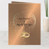 Personalisierte Bronze 8. Hochzeitstag Karte (Rückseite)