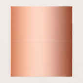 Personalisierte Bronze-Metallfolie Visitenkarten (Innenseite Aufgefaltet)