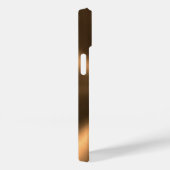 Personalisierte Bronze-Metallische Radialtextur Case-Mate iPhone Hülle (Rückseite / Rechts)