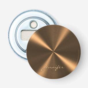 Personalisierte Bronze-Metallische Radialtextur Flaschenöffner