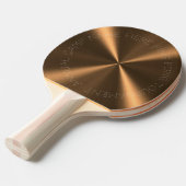 Personalisierte Bronze-Metallische Radialtextur Tischtennis Schläger (Vorderseite)