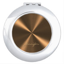 Personalisierte bronzefarbene metallische Radialst