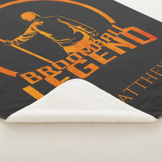 Personalisierte Brotballlegende Niedliche Sportart Sherpadecke (3/4)