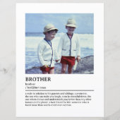Personalisierte Brothers Definition Zitat Wall Art (Vorderseite)