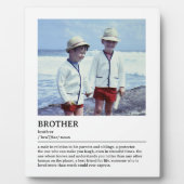 Personalisierte Brothers Definition Zitat Wall Art Fotoplatte (Vorderseite)