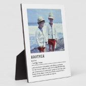 Personalisierte Brothers Definition Zitat Wall Art Fotoplatte (Seite)