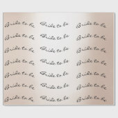 Personalisierte Brush Bridge zu Elfenbein Name Pea Geschenkpapier (Flach)