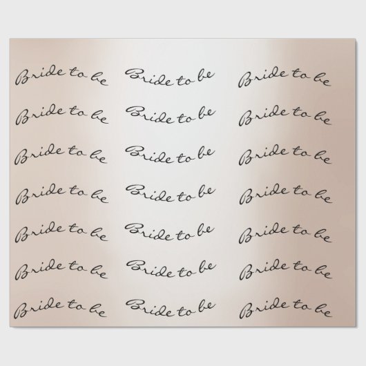 Personalisierte Brush Bridge zu Elfenbein Name Pea Geschenkpapier (Flach)