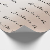 Personalisierte Brush Bridge zu Elfenbein Name Pea Geschenkpapier (Ecke)