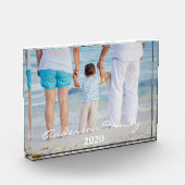 Personalisierte Brush-Typografie Fotoblock (Links)