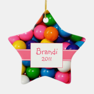 Personalisierte Bubblegum-Ornament Keramik Ornament