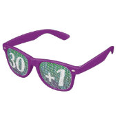 Personalisierte Bubbling Geburtstagsparty Sonnenbr Partybrille (Schrägansicht)