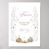 Personalisierte Buch-Hochzeitsdusche-Geschenke Poster (Vorne)