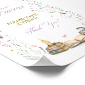 Personalisierte Buch-Hochzeitsdusche-Geschenke Poster (Ecke)