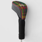 Personalisierte Buchanan Tartan Karierte Treiberab Golf Headcover (angewinkelt)