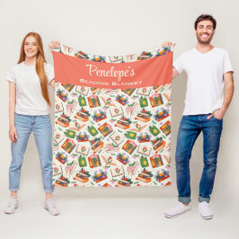 Personalisierte Buchauswertung Fleecedecke