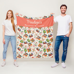 Personalisierte Buchauswertung Fleecedecke