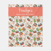 Personalisierte Buchauswertung Fleecedecke (Vorderseite)