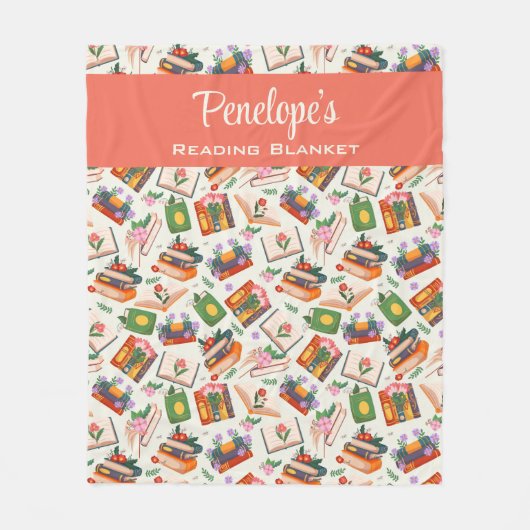 Personalisierte Buchauswertung Fleecedecke (Vorderseite)