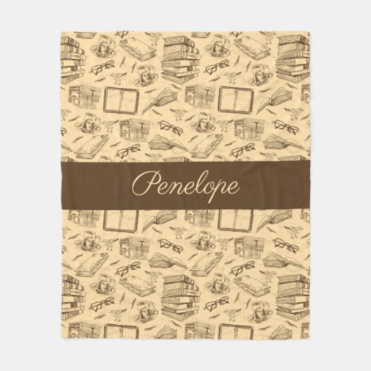 Personalisierte Buchauswertung Fleecedecke (Vorderseite)