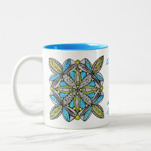 Personalisierte Bücher Kaffee und Null Entschuldig Zweifarbige Tasse