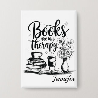 Personalisierte Bücher sind mein Therapie-Bücherwü Button