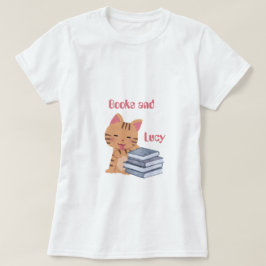 Personalisierte Bücher und meine Katze T-Shirt