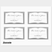 Personalisierte Buchkleber (dieses Buch ist von Rechteckiger Aufkleber (Blatt)