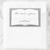 Personalisierte Buchkleber (dieses Buch ist von Rechteckiger Aufkleber (Tasche)