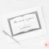 Personalisierte Buchkleber (dieses Buch ist von Rechteckiger Aufkleber (Umschlag)