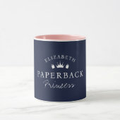 Personalisierte Buchliebhaber Paperback Princess Tasse (Zentrum)