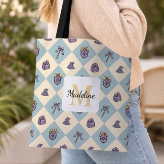 Personalisierte Buchliebhaberin Akademie Zauberer Tasche
