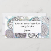 Personalisierte Buchnote, gemischte Medienkunstkun Dankeskarte (Vorderseite)