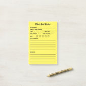 Personalisierte Buchprüfung & Infonachrichten Post-it Klebezettel (Auf Schreibtisch)