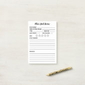 Personalisierte Buchprüfung & Infos Post-it Klebezettel (Auf Schreibtisch)