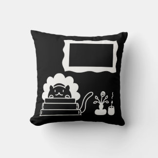 Personalisierte Buchtitel und Bilderrahmen Kissen