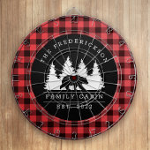 Personalisierte Büffalo Kariert Bärenwaldhütte Dartscheibe