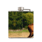 Personalisierte Bugling Stier Elche Flachmann (Rückseite)