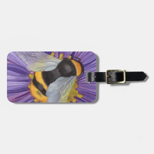 Personalisierte Bumblebee Gepäckmarke ID Gepäckanhänger (Vorderseite horizontal)