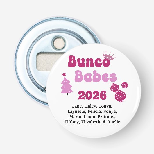Personalisierte Bunco-Babe Flaschenöffner (Vorderseite)