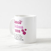 Personalisierte Bunco-Babe Kaffeetasse (Vorderseite Links)