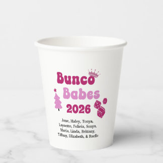Personalisierte Bunco-Babe  Pappbecher