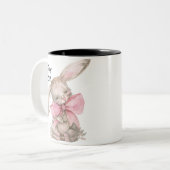 Personalisierte Bunny Girl Tasse - Niedlicher Kani (Vorderseite Links)